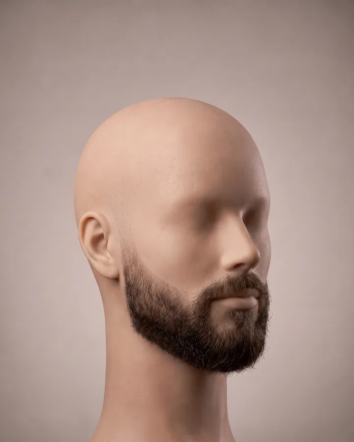 Barba Curta com Degradê