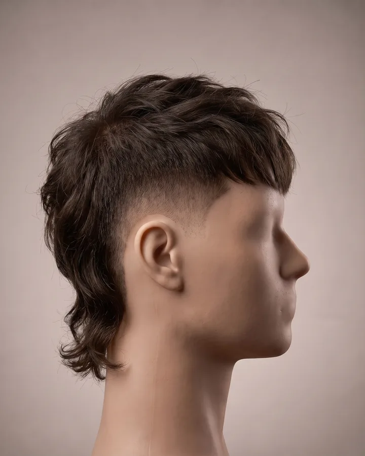 Mullet + Burst Fade